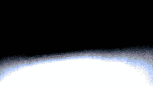 Animated loop of Earth from space with framed images floating over it