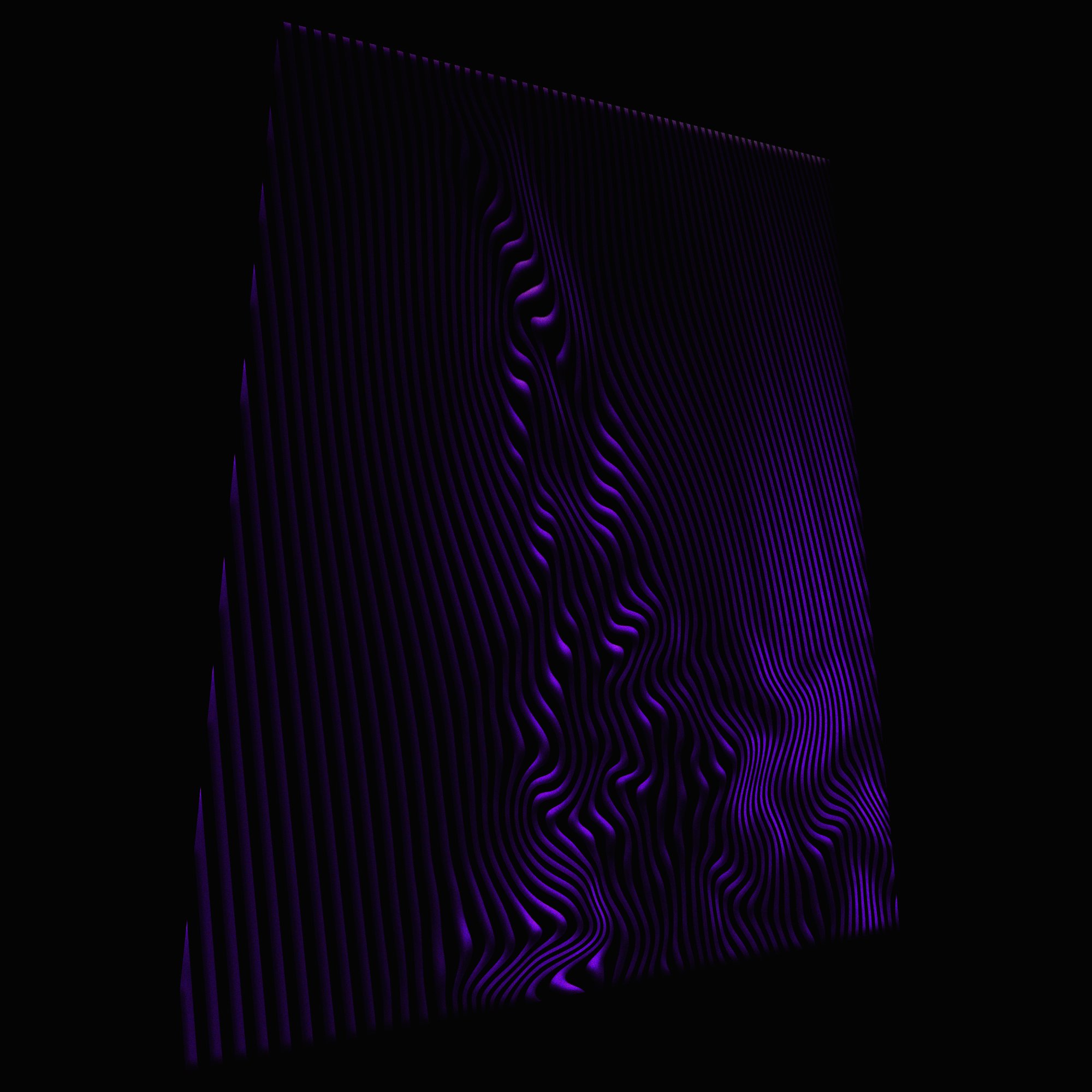 Rift artwork by Crisis Hotline: dark purple glitch lines on black